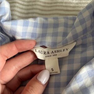 Laura Ashley Blue Gingham PJ Set